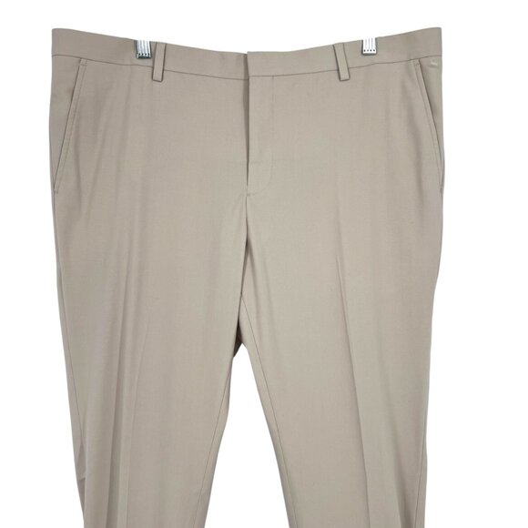 Nordstrom Rack Mens Beige Extra Trim Fit Dress Pants Size 38WX34L NWOT - Picture 3 of 10